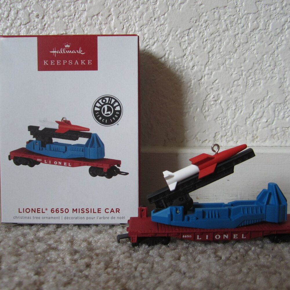 Lionel Trains Lionel 6650 Missile Car 2022 Hallmark ornament